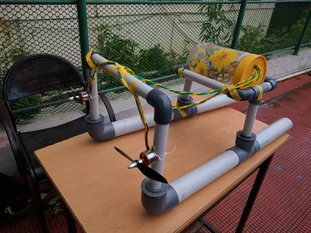 PVC Pipe Pontoon RC Boat