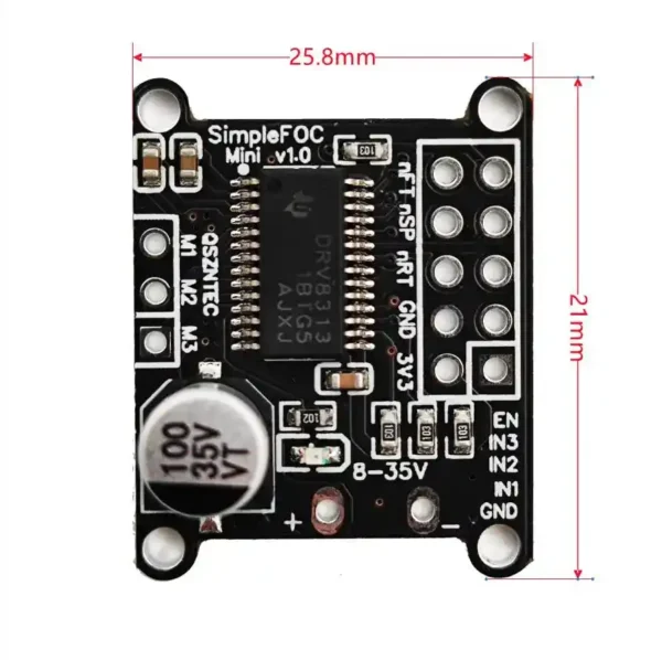 simple foc mini dimensions