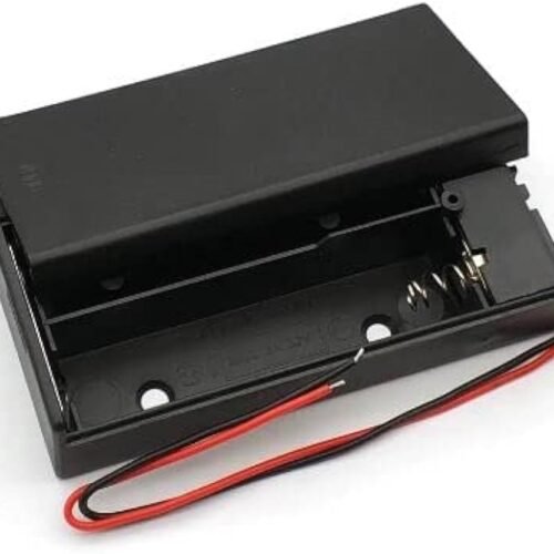 18650 Battery Holder Case (2-Cell) with Cover & ON/OFF Switch