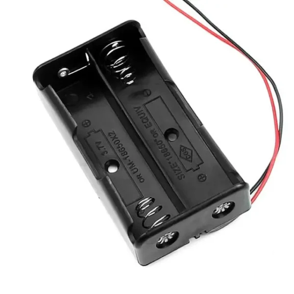 18650 Battery Holder (2-Cell) - Open Sled (7.4V Output)